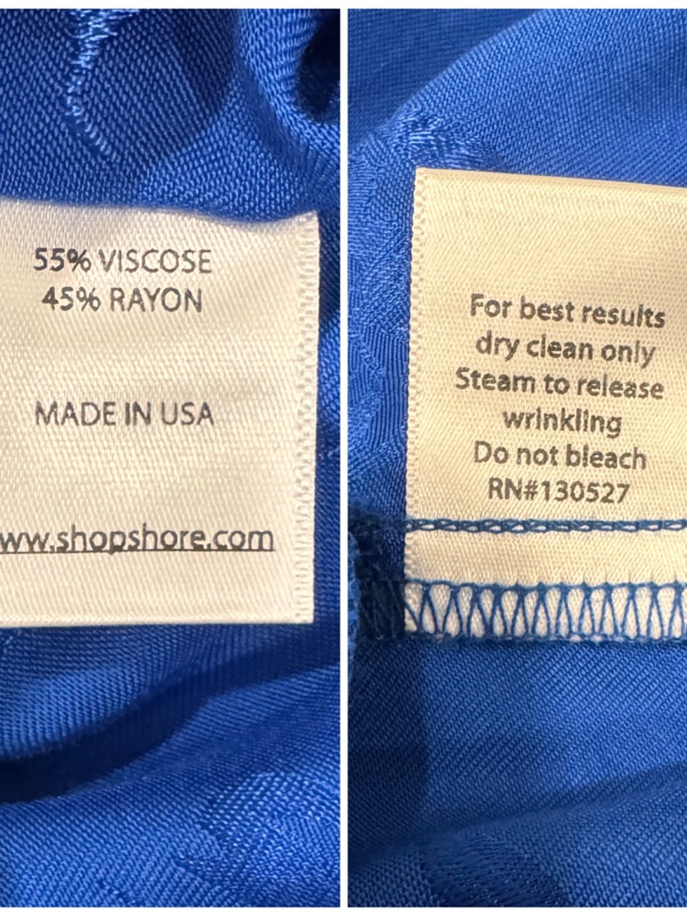 🆕 shore Royal Blue Willow Romper Satin, Floral, Belted, Elastic Waist Sz. S - Picture 13 of 13